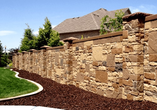 Masonry Stone Fencing - Types of Fencing Materials